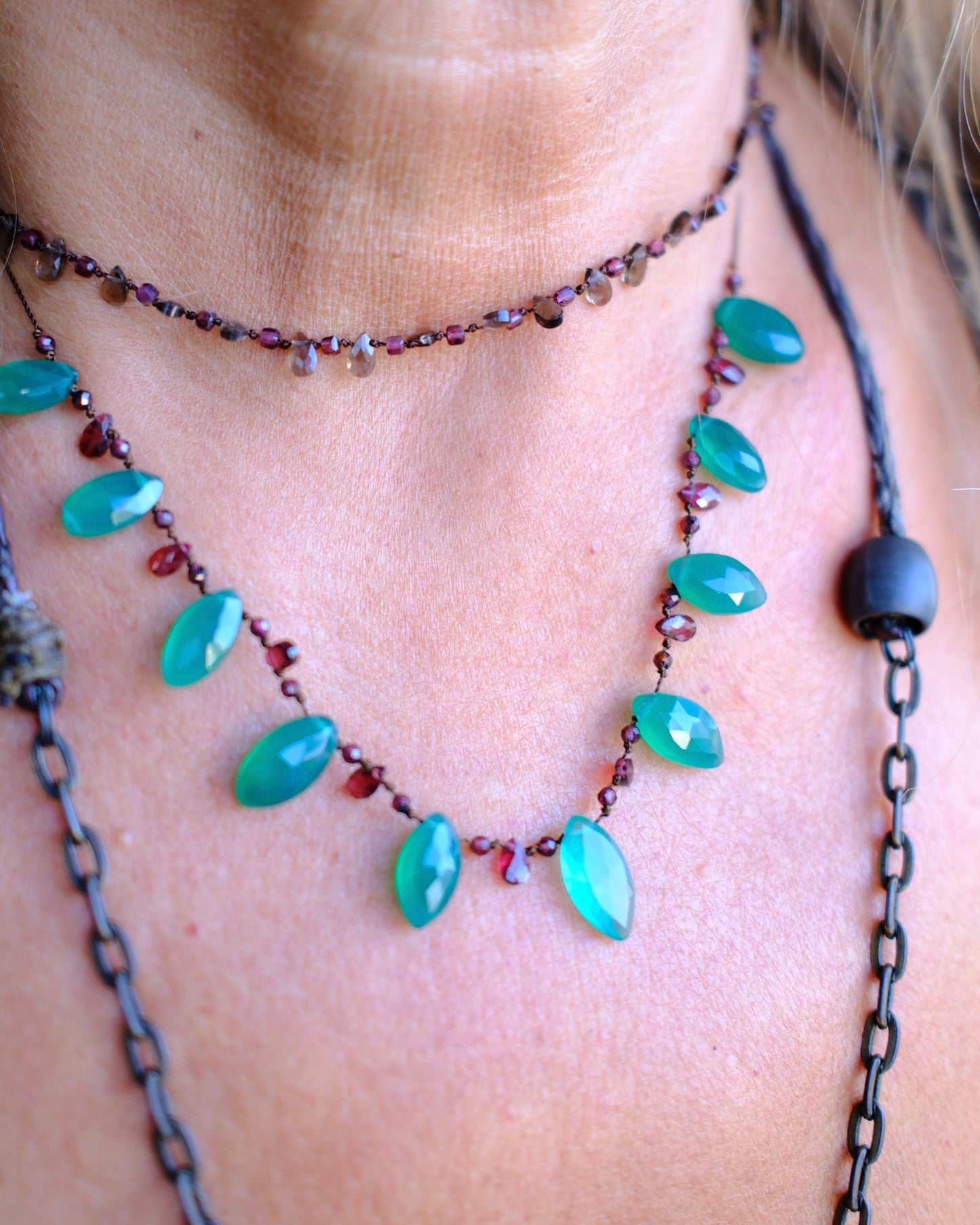 Gem Drops - Green Chalcedony