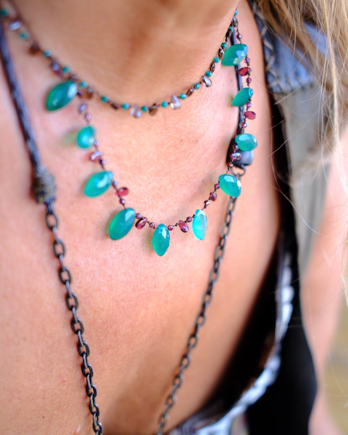 Gem Drops - Green Chalcedony