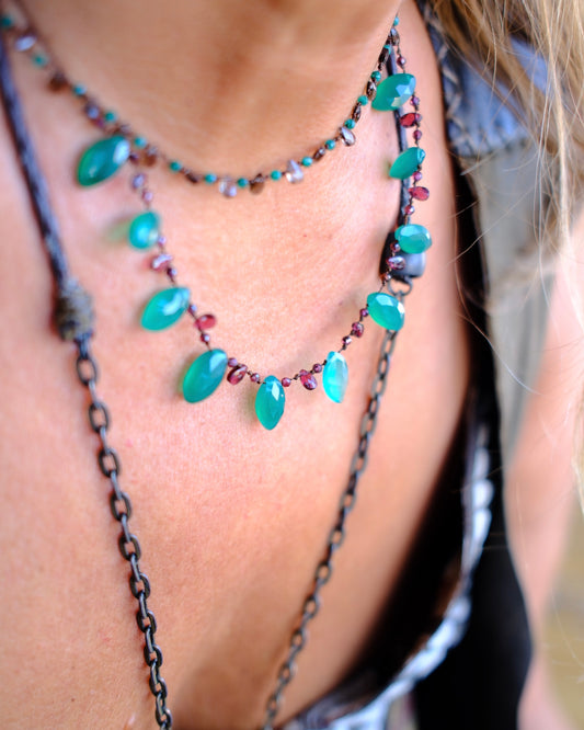 Gem Drops - Green Chalcedony